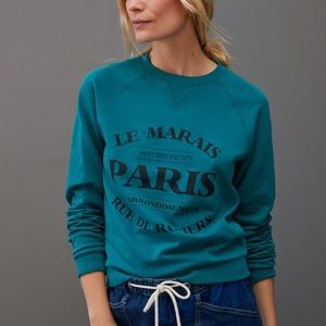 Anthropologie Paris Graphic Sweatshirt